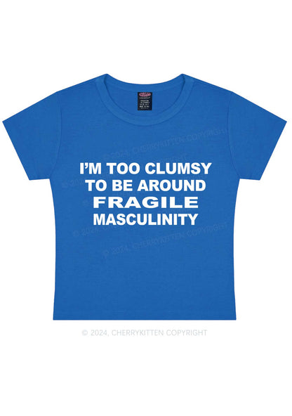 I'm Too Clumsy Y2K Baby Tee Cherrykitten