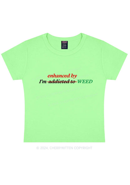 Enhanced By Wxxd Y2K Baby Tee Cherrykitten