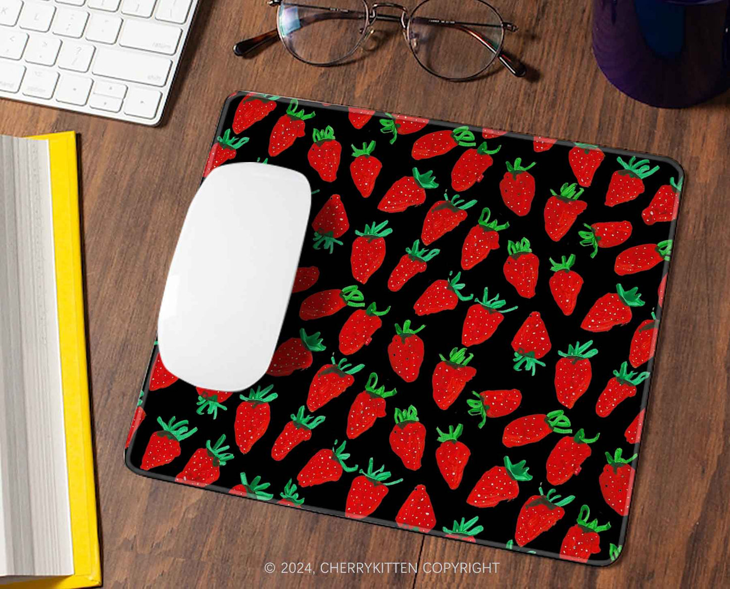 Strawberry Y2K Mousepad Cherrykitten