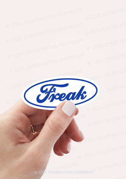 Oval Freak 1Pc Y2K Sticker Cherrykitten