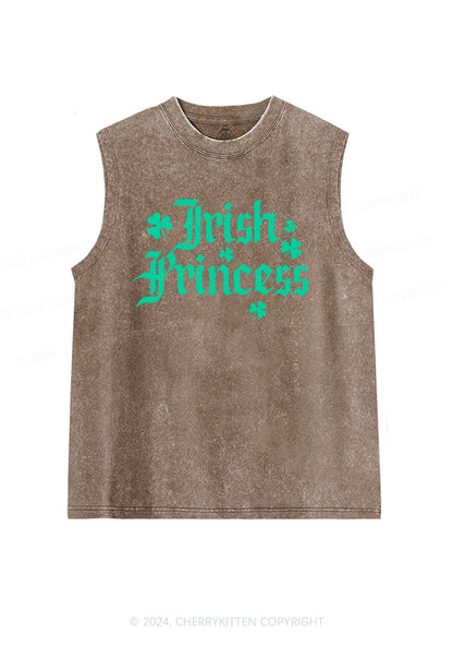 Irish Princess St Patricks Y2K Washed Tank Cherrykitten