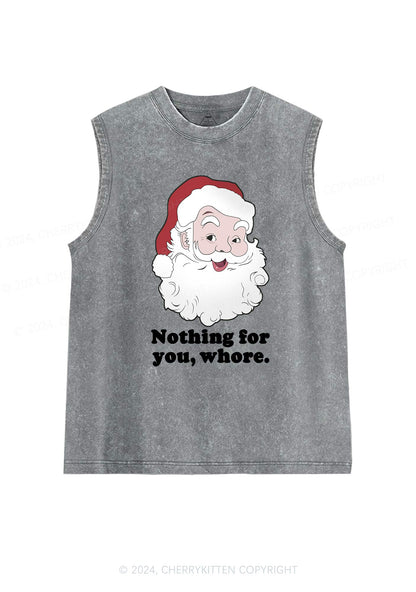 Christmas Nothing For You Y2K Washed Tank Cherrykitten