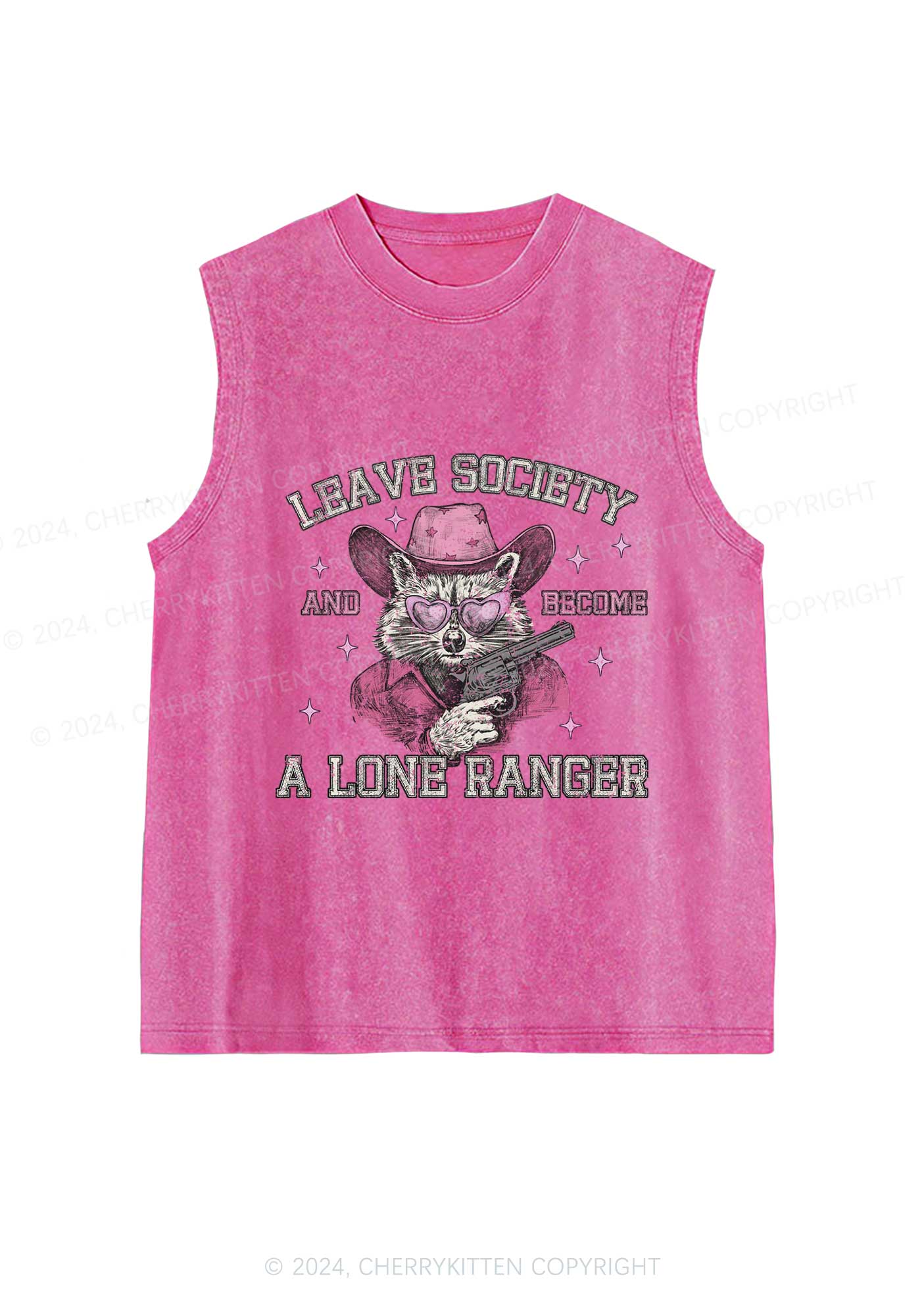 Leave Society Y2K Washed Tank Cherrykitten