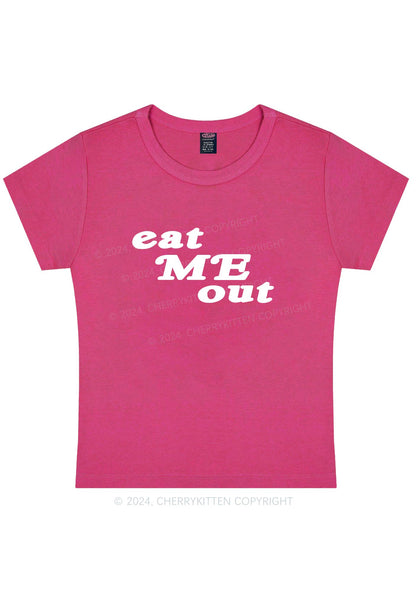 Curvy Eat Me Out Y2K Baby Tee Cherrykitten