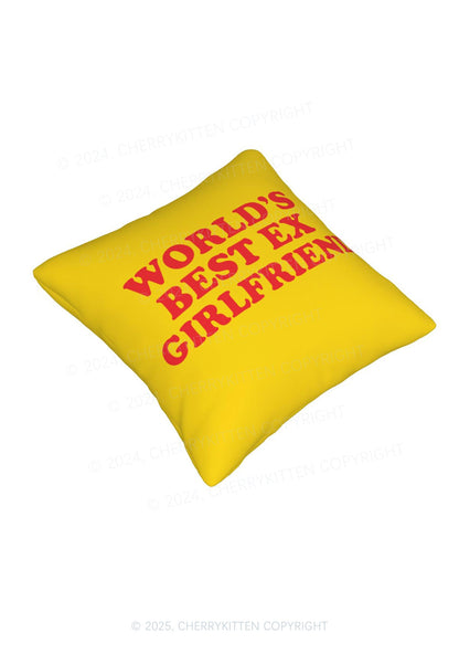 Best Ex Girlfriend Y2K Throw Pillow Cover Cherrykitten