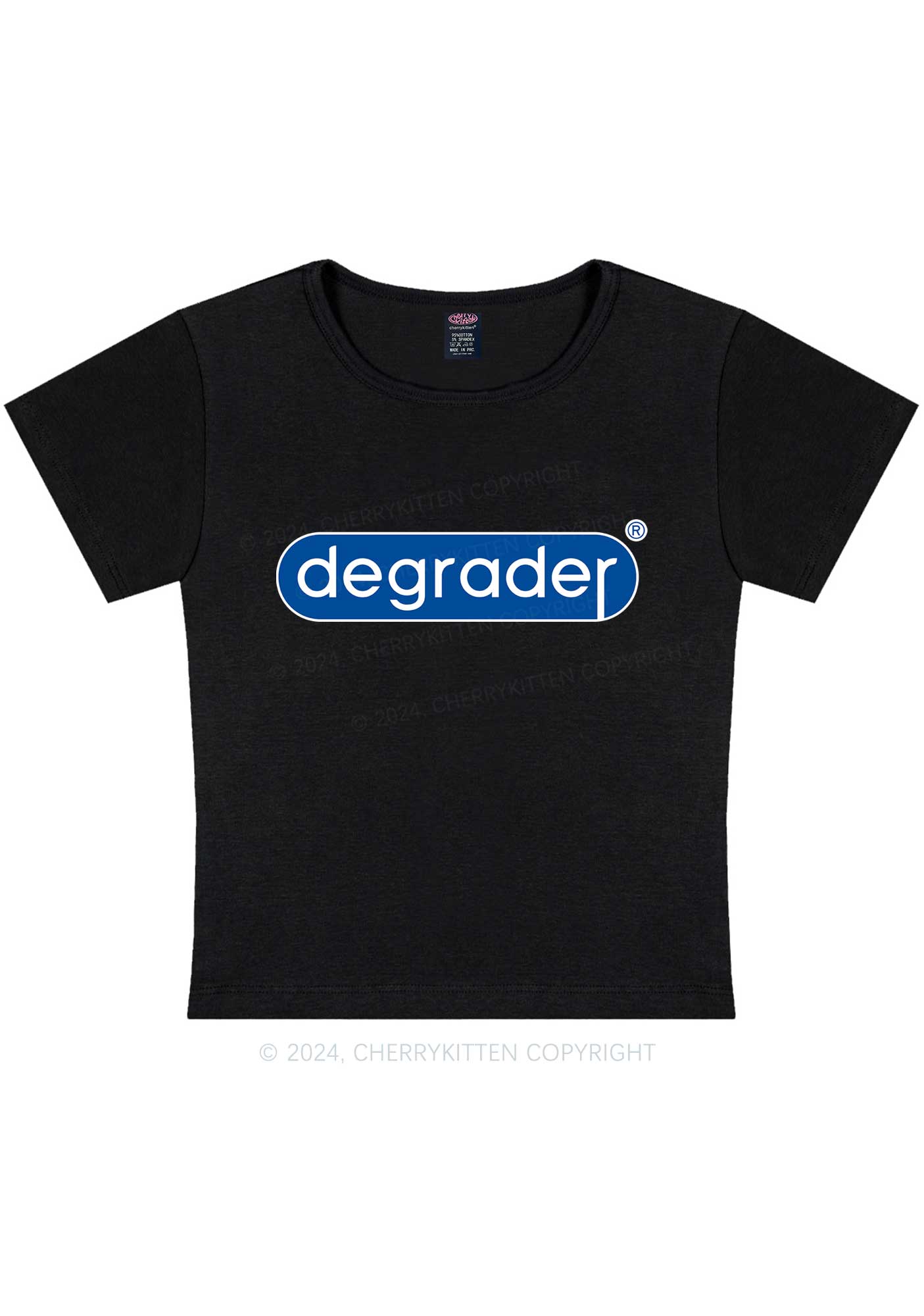 Degrader Y2K Baby Tee Cherrykitten