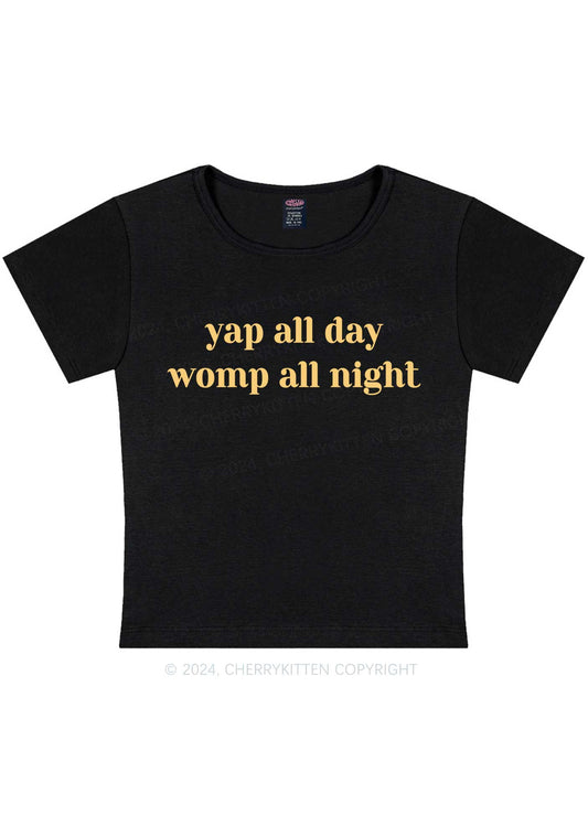 Yap All Day Y2K Baby Tee Cherrykitten