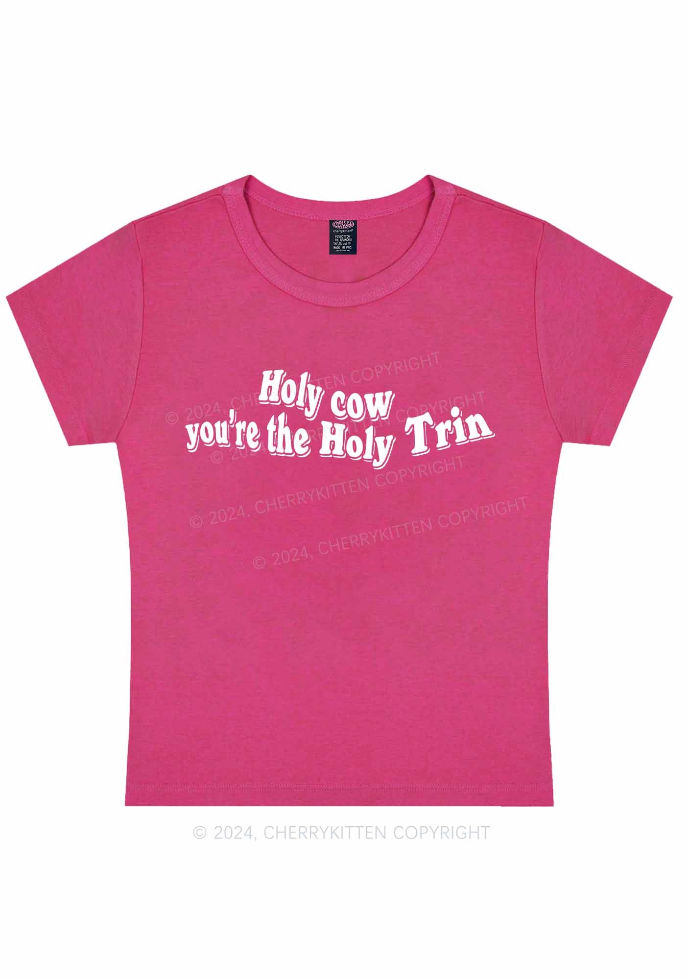 Holy Cow Y2K Baby Tee Cherrykitten