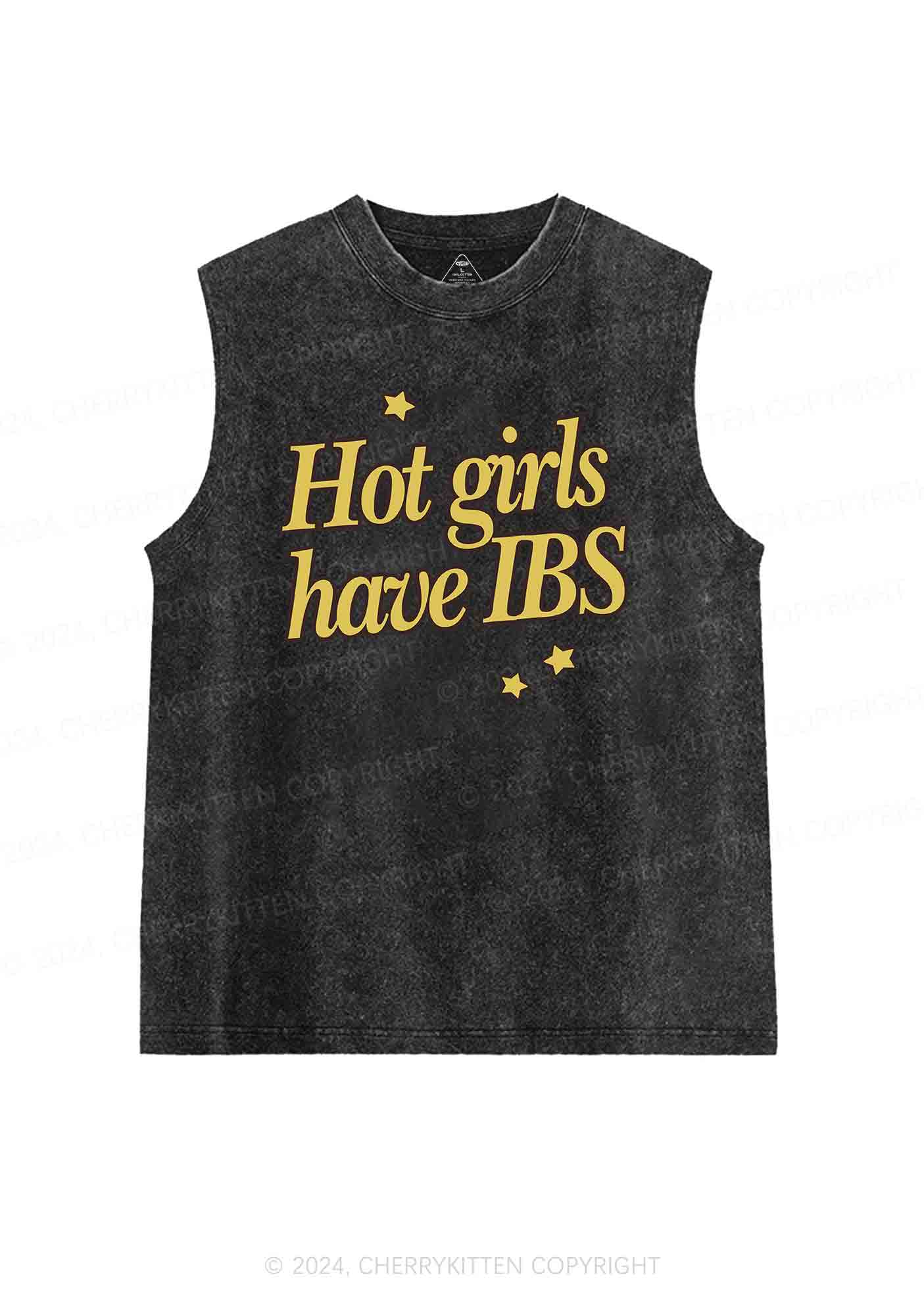 Hot Girls Have IBS Y2K Washed Tank Cherrykitten