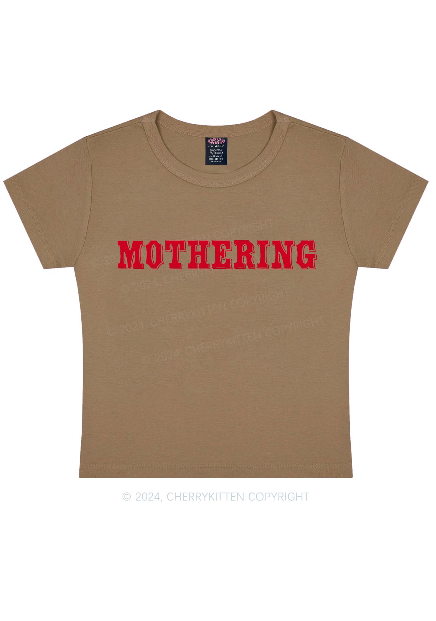 Mothering Y2K Baby Tee Cherrykitten