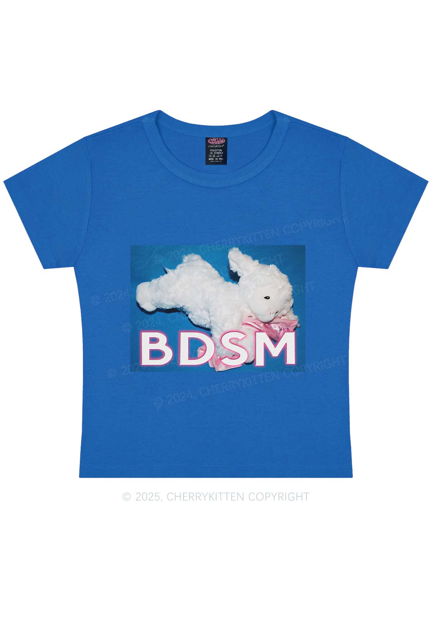 BDSM Goat Y2K Baby Tee Cherrykitten