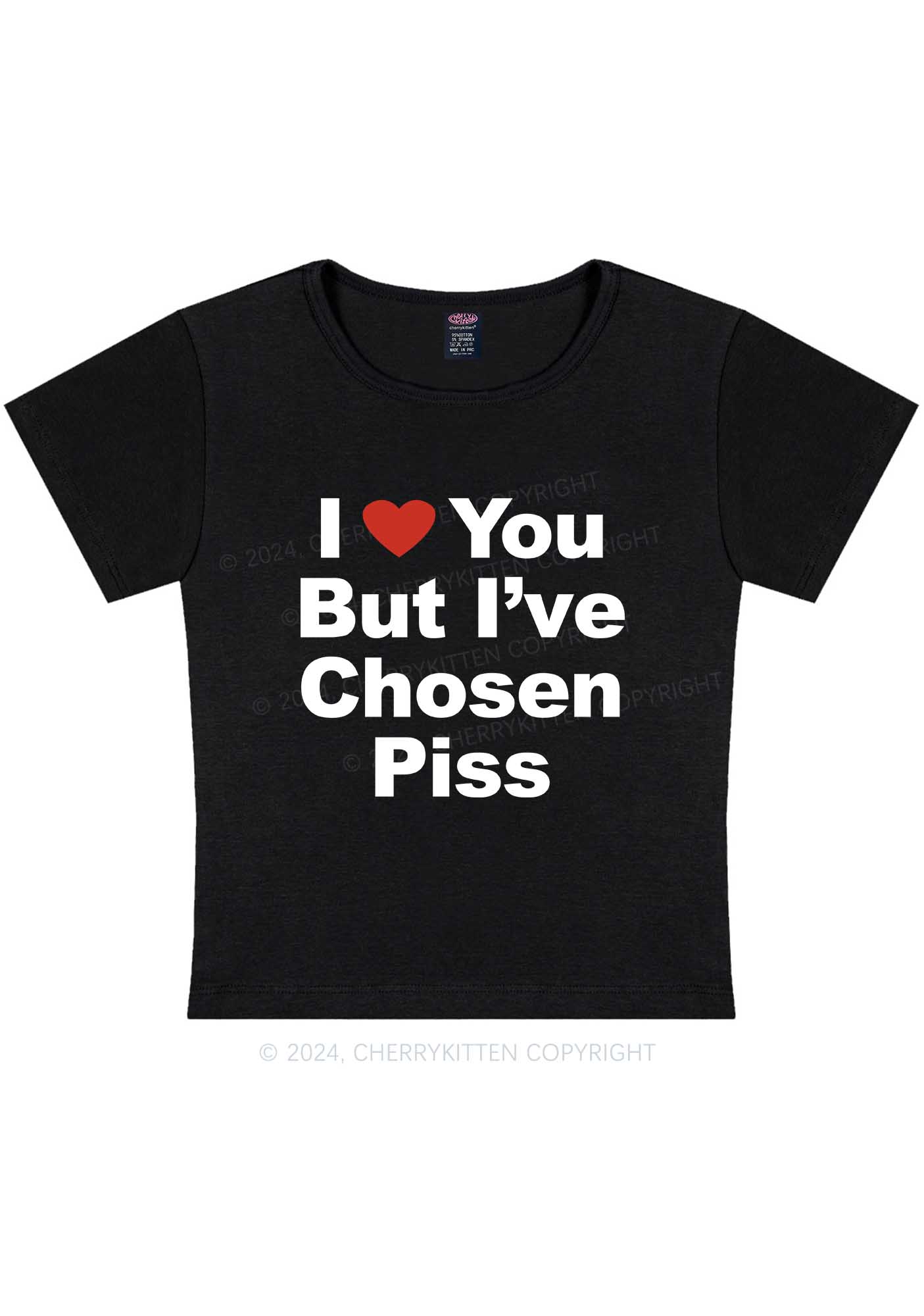 I've Chosen Piss Y2K Baby Tee Cherrykitten