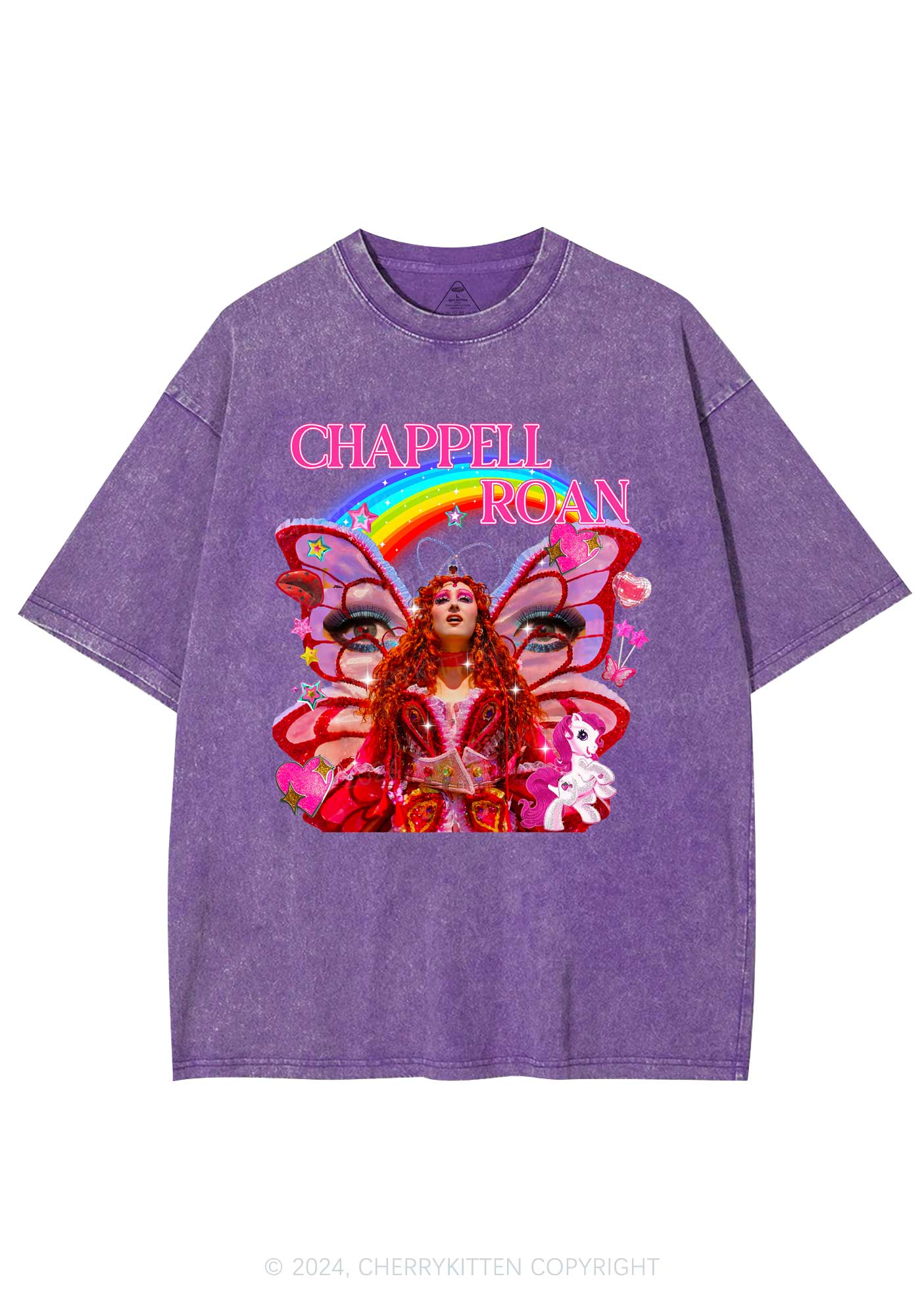 CR Fairy Tour Y2K Washed Tee Cherrykitten