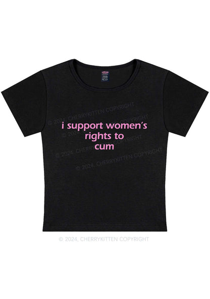 Women's Rights To Come Y2K Baby Tee Cherrykitten