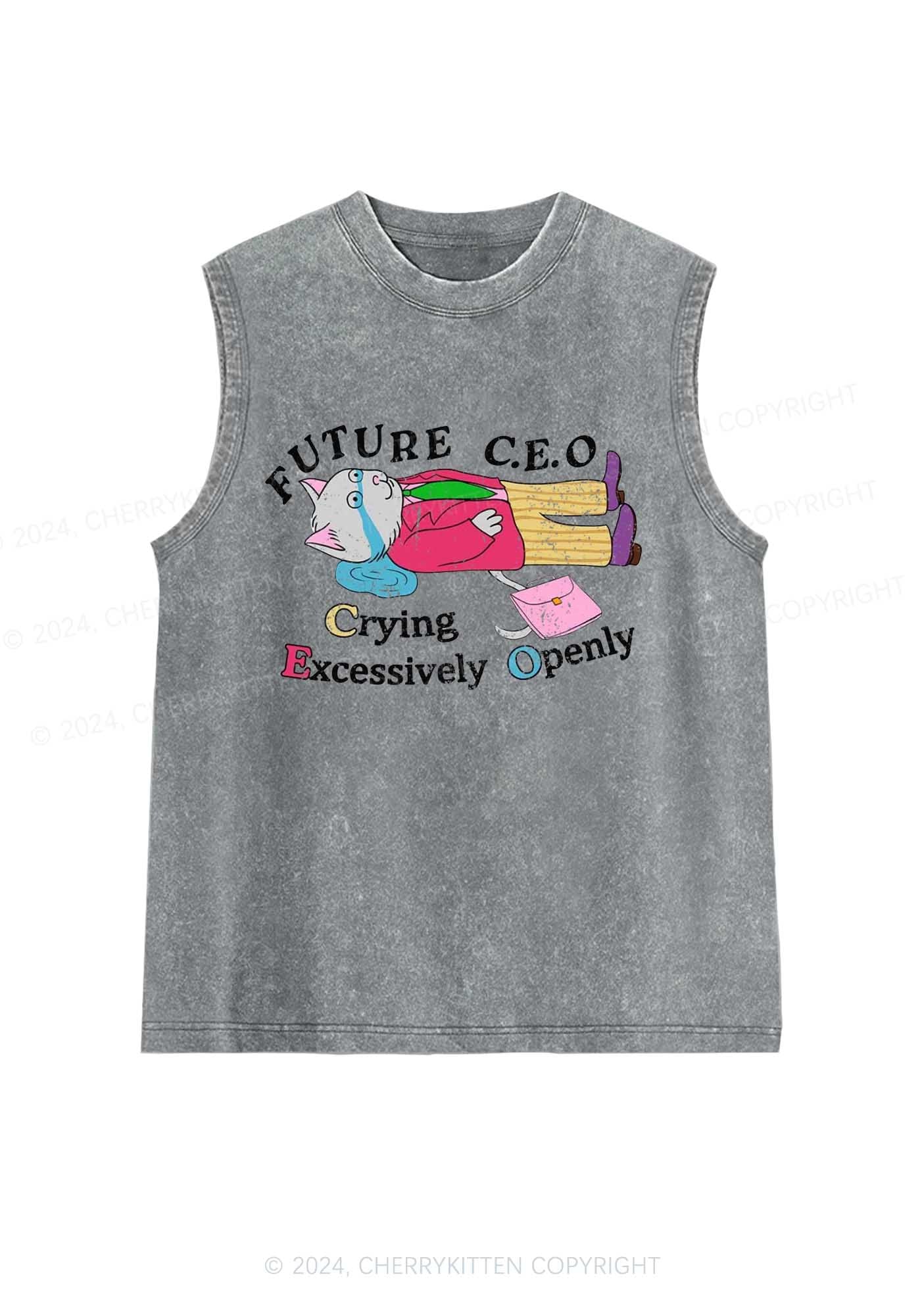 Future CEO Y2K Washed Tank Cherrykitten