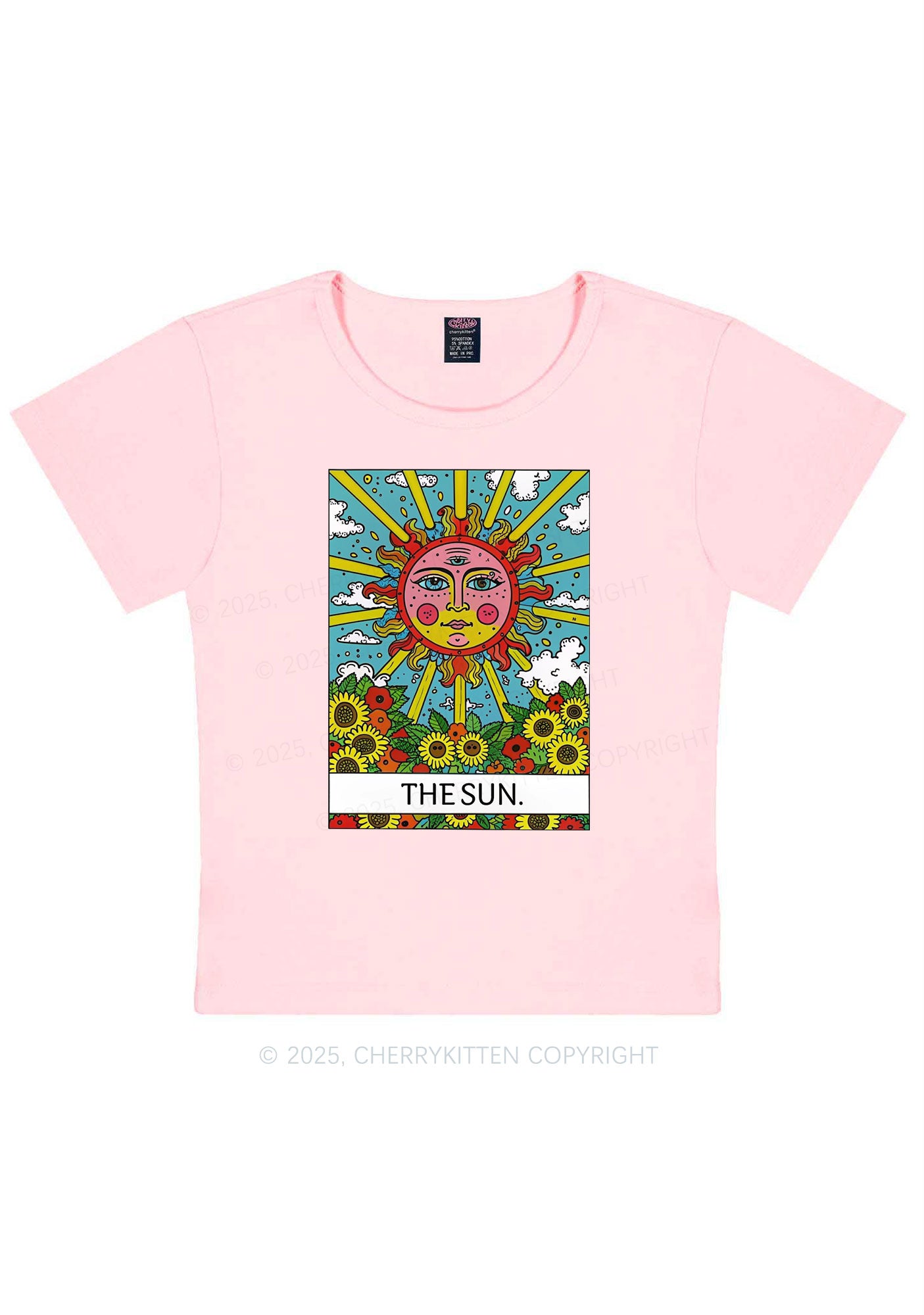 The Sun Y2K Baby Tee Cherrykitten