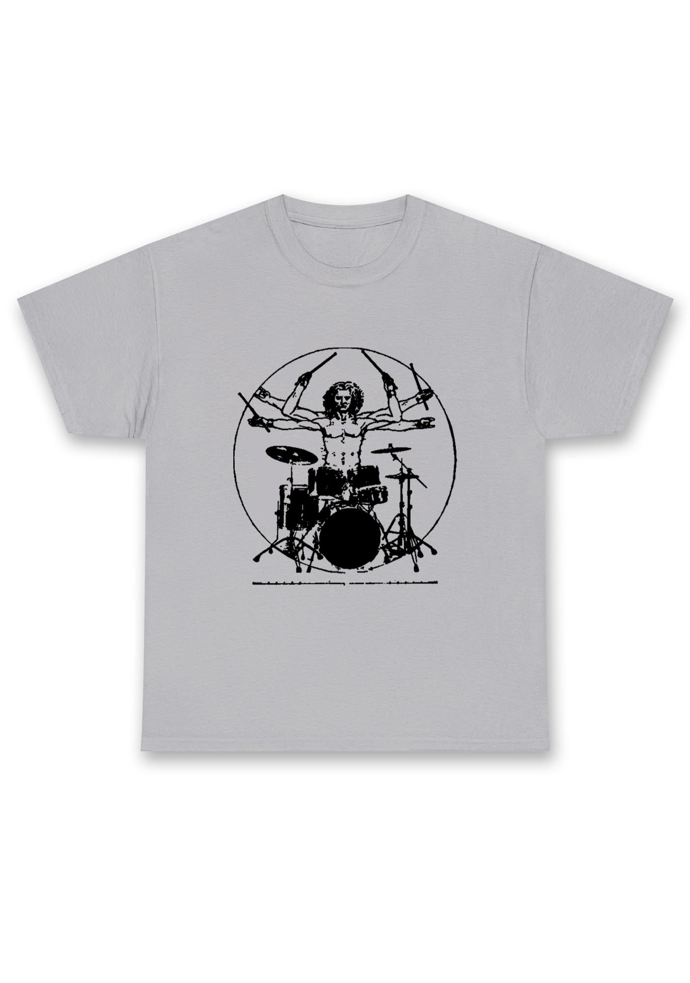 Vitruvian Drummer Chunky Shirt