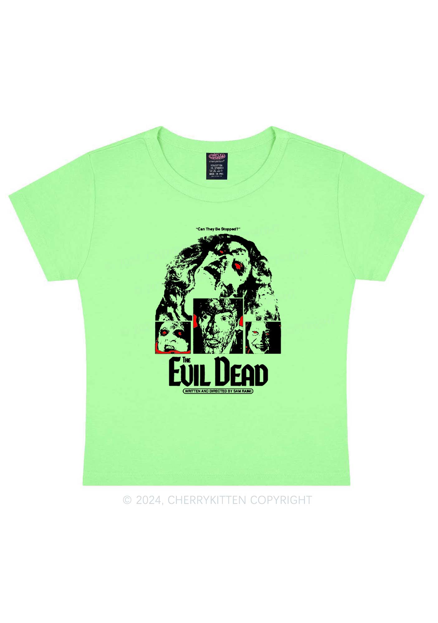 Halloween The Evil Dead Y2K Baby Tee Cherrykitten