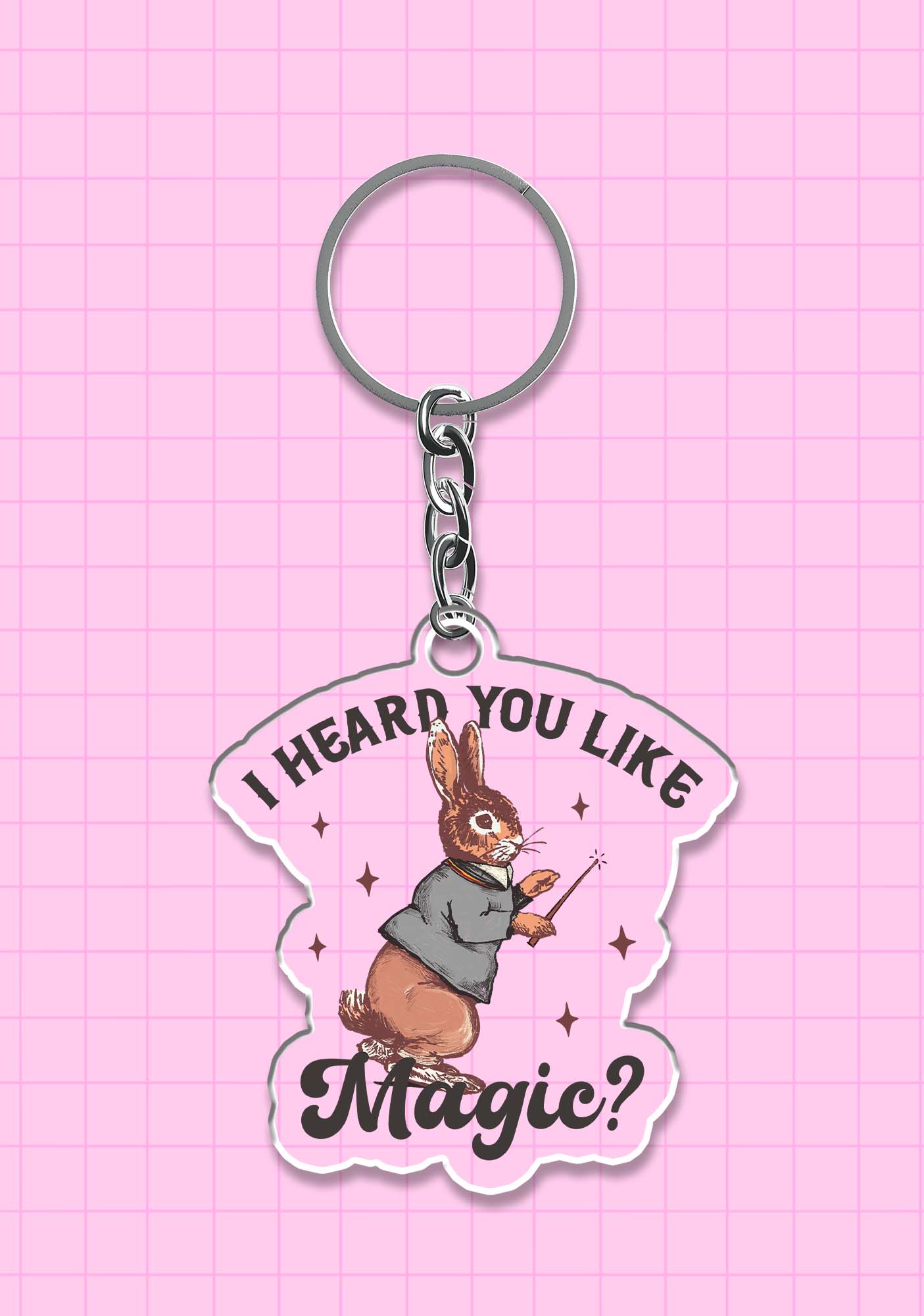 I Heard You Like Magic 1Pc Y2K Keychain Cherrykitten