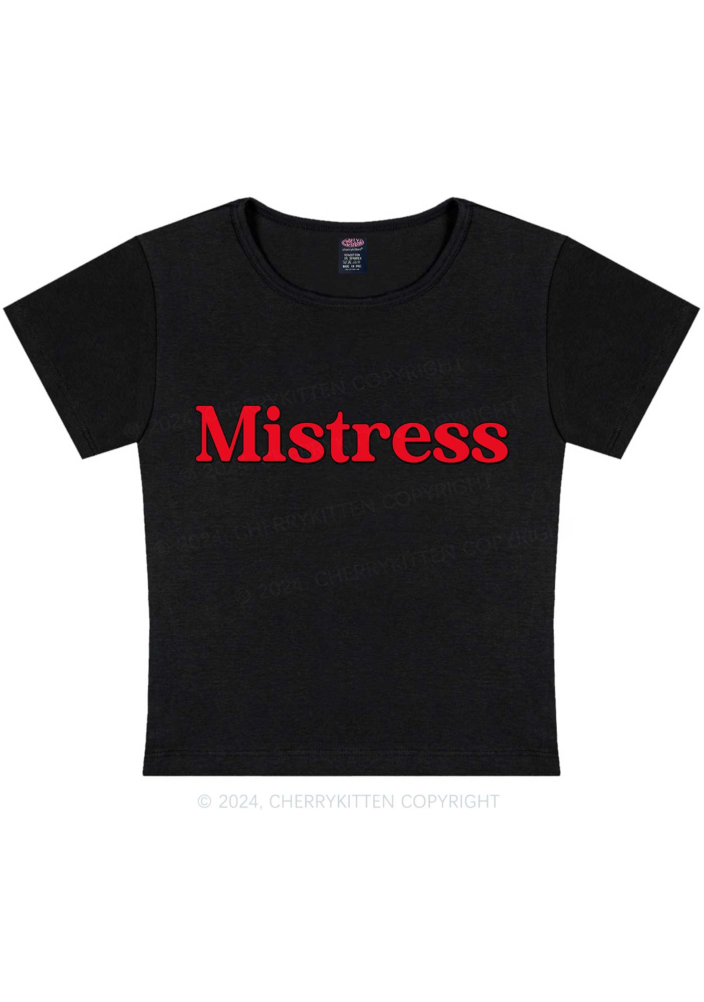 Mistress Y2K Baby Tee Cherrykitten