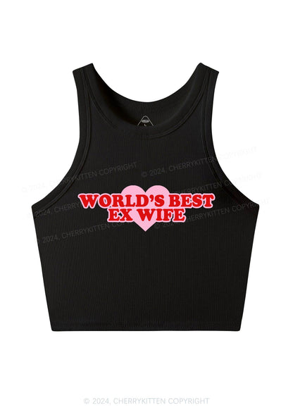 Best Ex Wife Y2K Crop Tank Top Cherrykitten