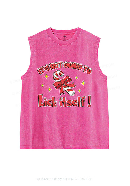 Christmas Lick Itself Y2K Washed Tank Cherrykitten