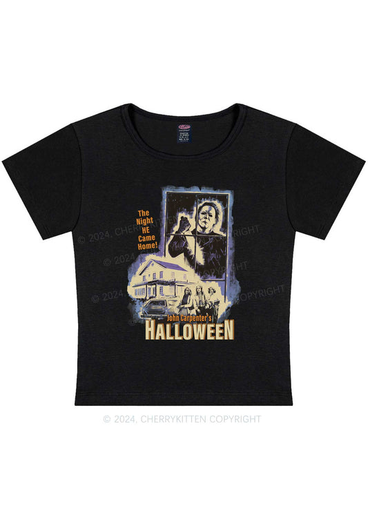 Halloween Carpenter Y2K Baby Tee Cherrykitten