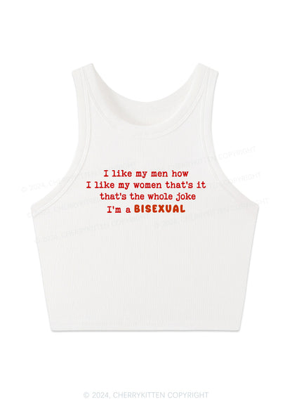 I'm A Bisexual Y2K Crop Tank Top Cherrykitten