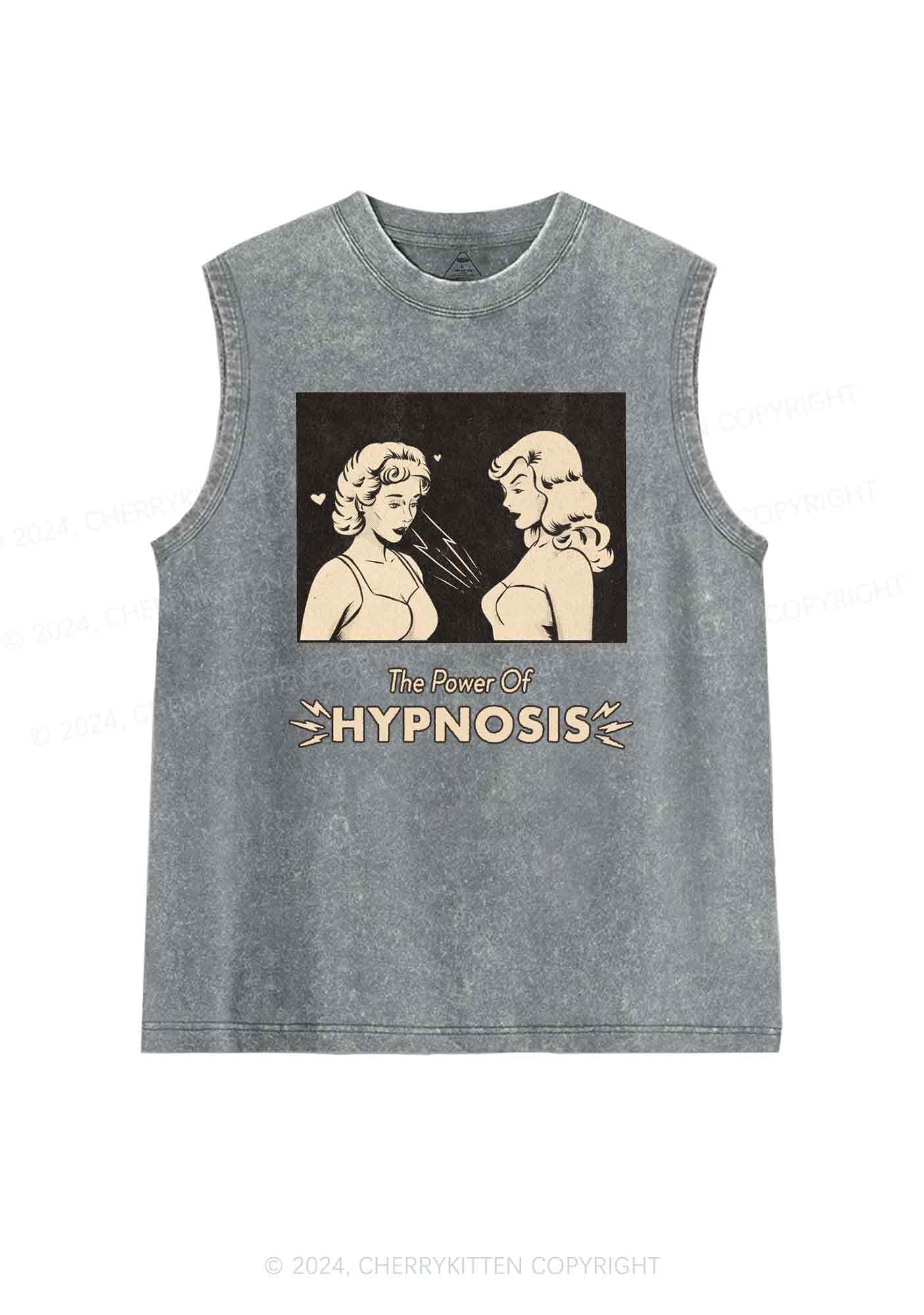 Hypnosis Power Y2K Washed Tank Cherrykitten