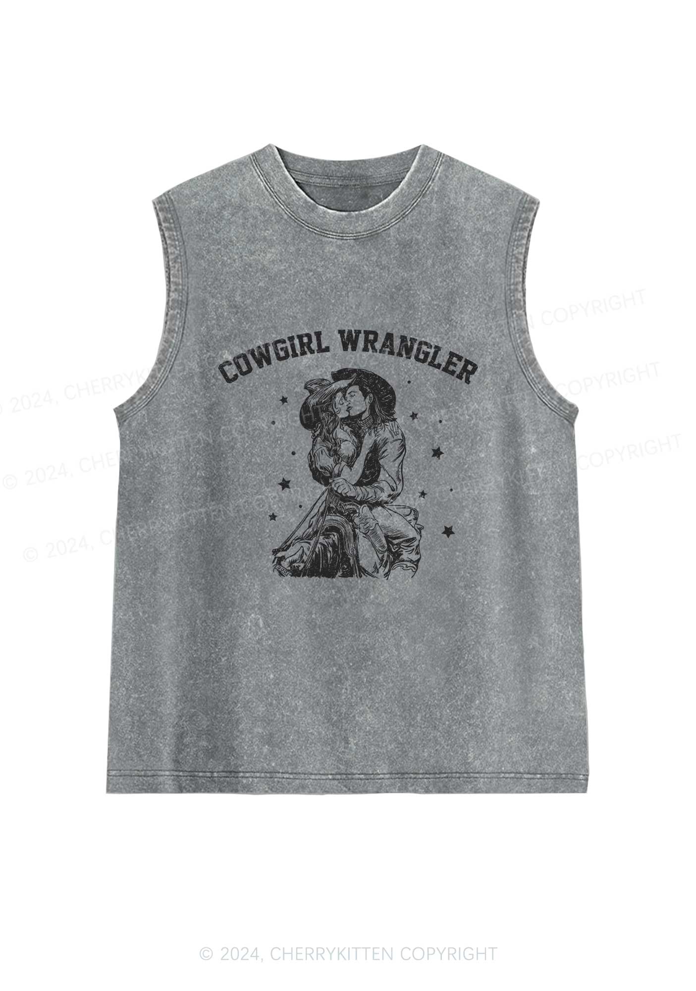 Cowgirl Wrangler Y2K Washed Tank Cherrykitten