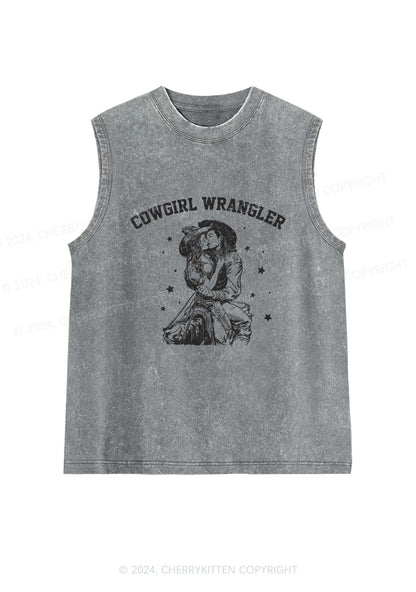 Cowgirl Wrangler Y2K Washed Tank Cherrykitten