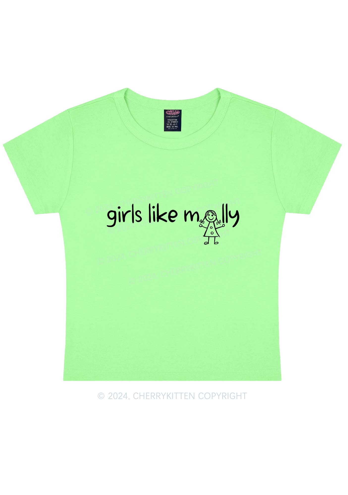 Girls Like Molly Y2K Baby Tee Cherrykitten