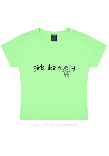 Girls Like Molly Y2K Baby Tee Cherrykitten