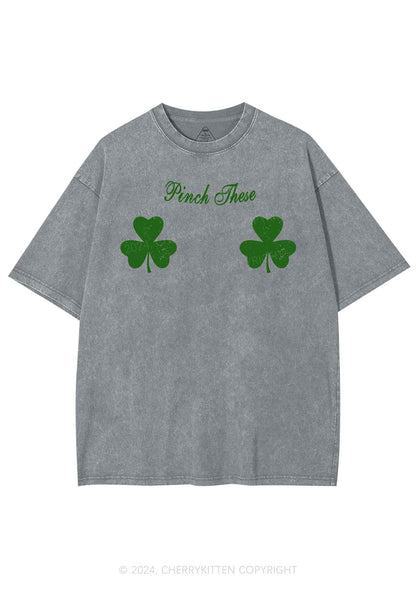 Pinch These St Patricks Y2K Washed Tee Cherrykitten