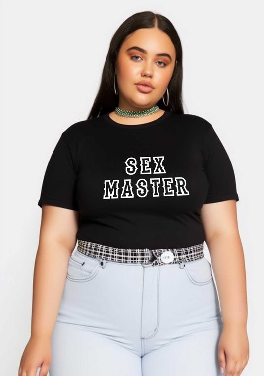 Curvy Sx Master Y2K Baby Tee Cherrykitten