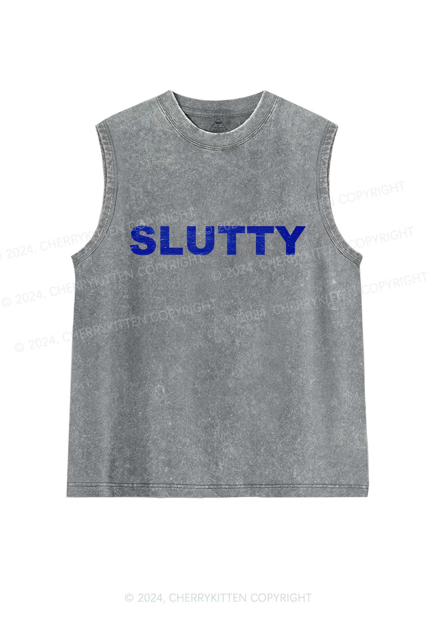 Slxtty Y2K Washed Tank Cherrykitten