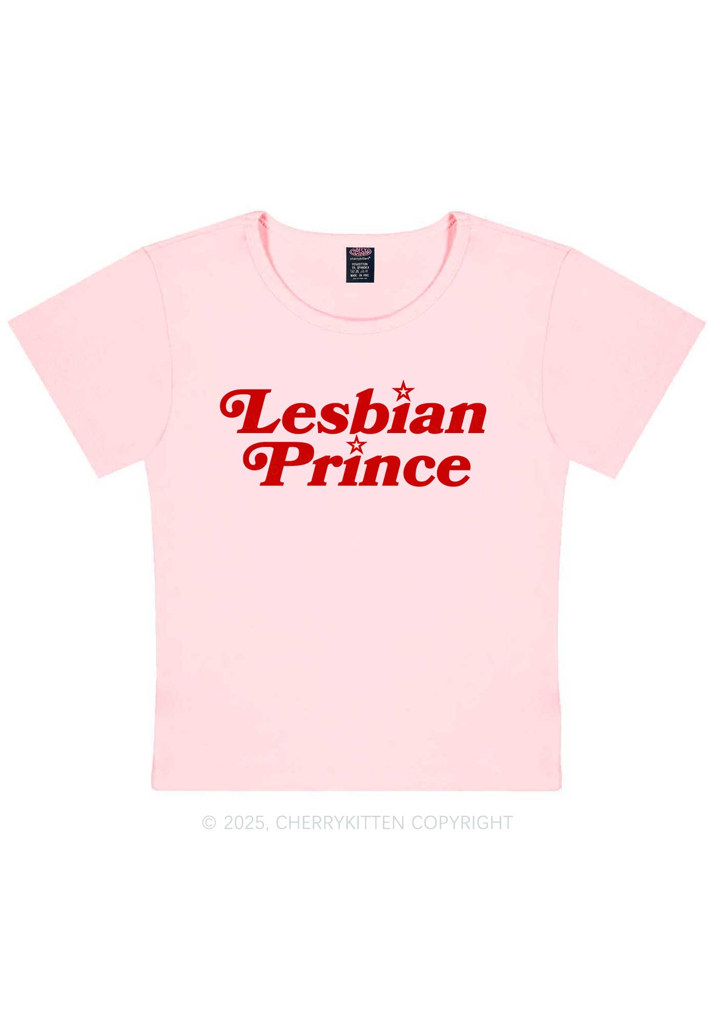 Lesbian Prince Y2K Baby Tee Cherrykitten