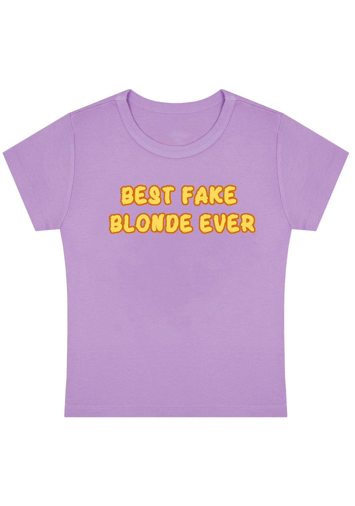 Curvy Best Fake Blonde Ever Baby Tee