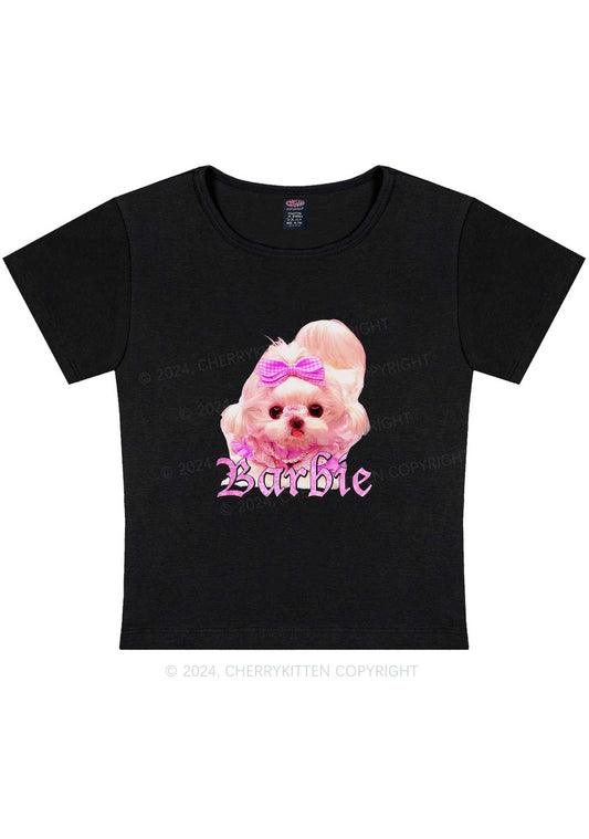 Pretty Dog Y2K Baby Tee Cherrykitten