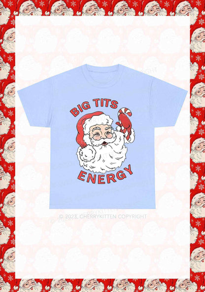 Big Santa Energy Christmas Y2K Chunky Shirt Cherrykitten