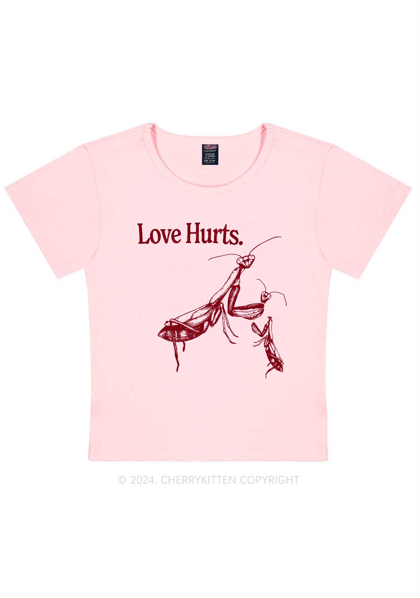 Love Hurts Y2K Valentine's Day Baby Tee Cherrykitten