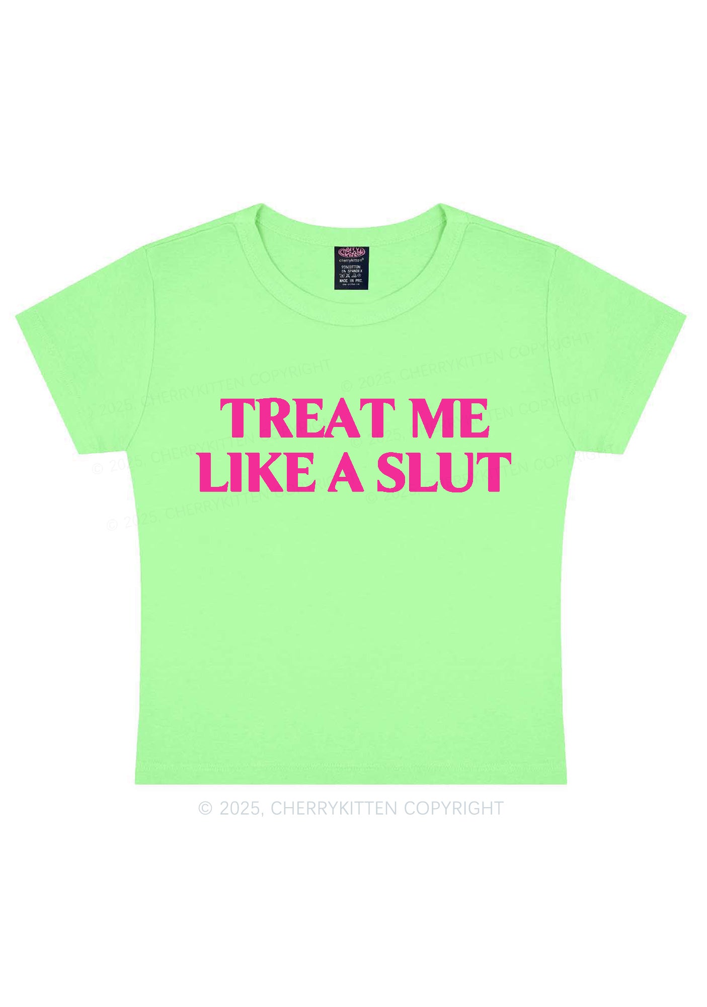 Treat Me Like A Slxt Y2K Baby Tee Cherrykitten