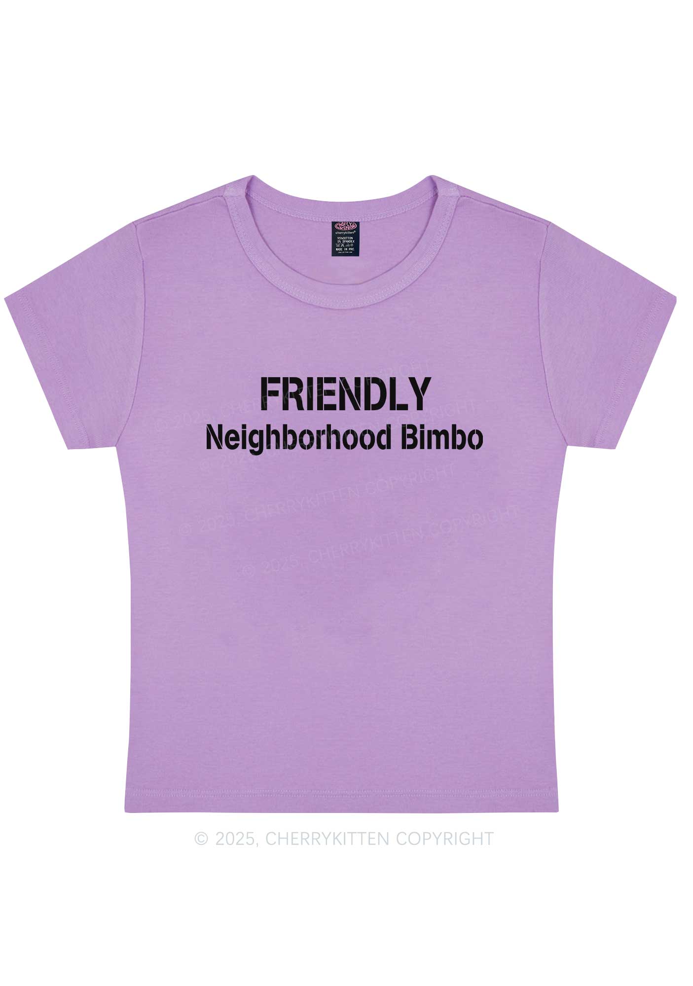 Friendly Neighborhood Bimbo Y2K Baby Tee Cherrykitten