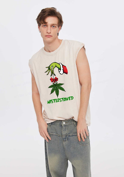 Christmas Mistlestoned Y2K Washed Tank Cherrykitten