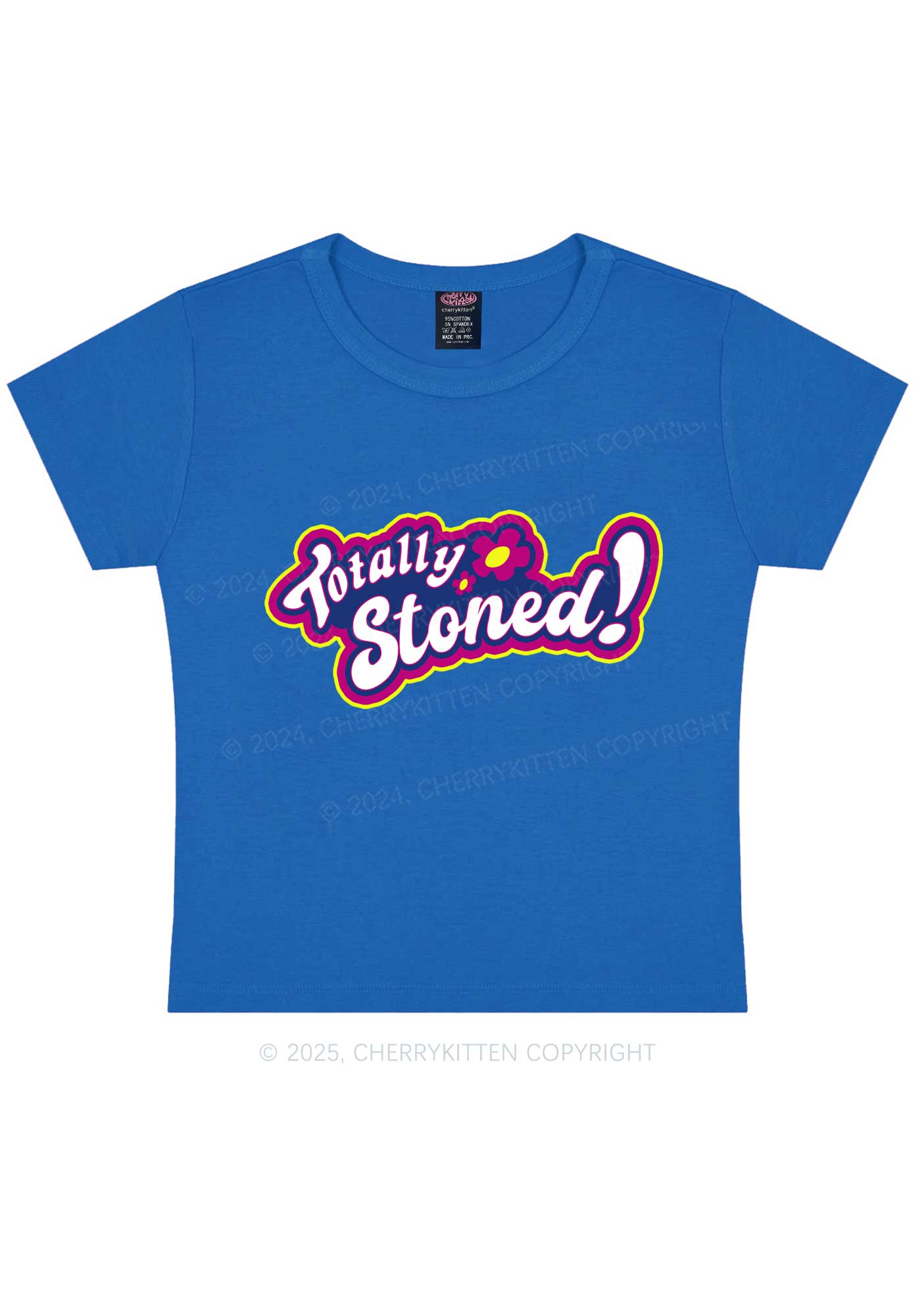 Totally Stoned Y2K Baby Tee Cherrykitten