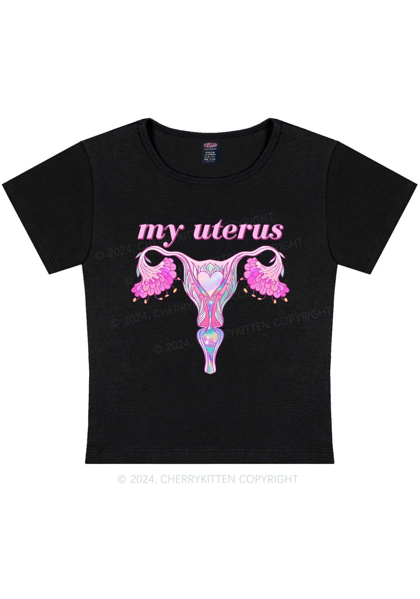 Female Organ Y2K Baby Tee Cherrykitten