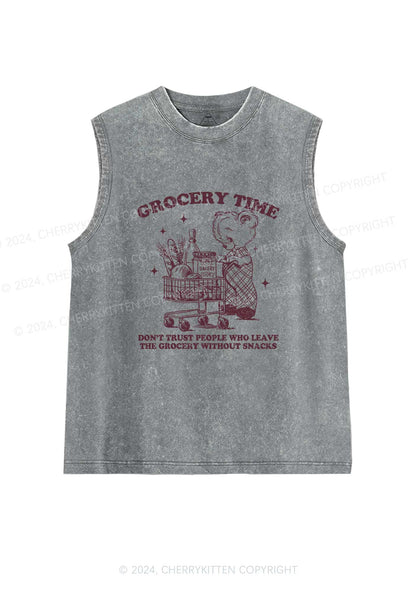 Grocery Time Y2K Washed Tank Cherrykitten