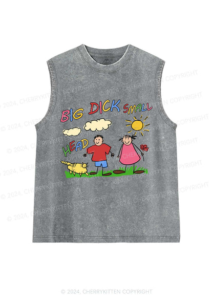 Small Head Kids Y2K Washed Tank Cherrykitten