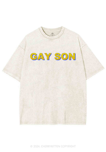 Gay Son Y2K Washed Tee Cherrykitten