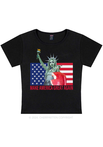 CR Make America Great Y2K Baby Tee Cherrykitten